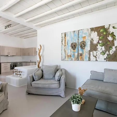 Elegant Mykonos Private Pool Atmos 3 Bedrooms Sea View Panormos Villa