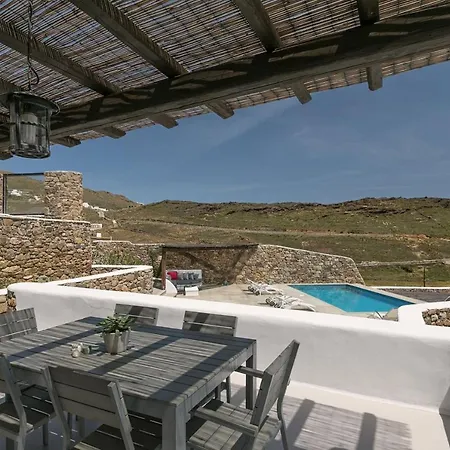 Elegant Mykonos Private Pool Atmos 3 Bedrooms Sea View Panormos Pánormosz Mikónu