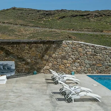 Villa Elegant Mykonos Private Pool Atmos 3 Bedrooms Sea View Panormos