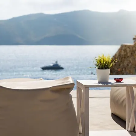 Villa Elegant Mykonos Private Pool Atmos 3 Bedrooms Sea View Panormos