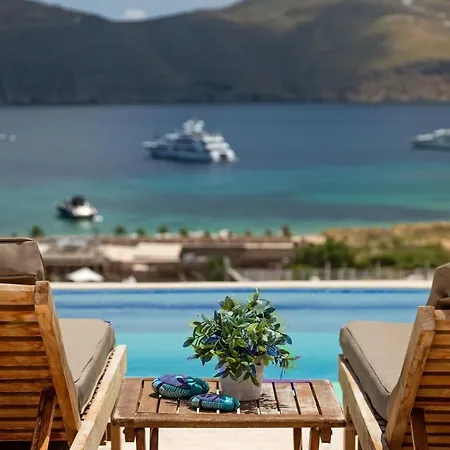 Elegant Mykonos Private Pool Atmos 3 Bedrooms Sea View Panormos Pánormosz Mikónu