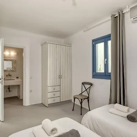 Villa Elegant Mykonos Private Pool Atmos 3 Bedrooms Sea View Panormos