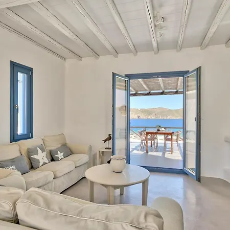 Villa Elegant Mykonos Private Pool Atmos 3 Bedrooms Sea View Panormos *