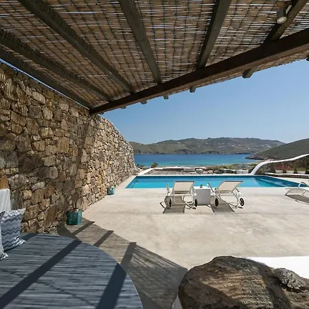 Elegant Mykonos Private Pool Atmos 3 Bedrooms Sea View Panormos ヴィラ *