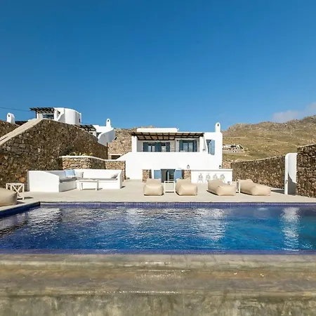 فيلة Elegant Mykonos Private Pool Atmos 3 Bedrooms Sea View Panormos *