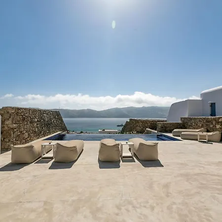 Elegant Mykonos Private Pool Atmos 3 Bedrooms Sea View Panormos